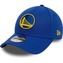 new-era-curved-brim-9forty-the-league-golden-state-warriors-nba-blue-adjustable-cap
