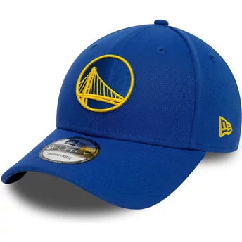 Νέα Εποχή Καμπυλωτή Περίμετρος 9FORTY Το Πρωτάθλημα Golden State Warriors NBA Μπλε Ρυθμιζόμενο Καπέλο