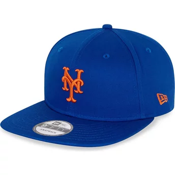 Νέα Εποχή Επίπεδη Μπριμ 9FIFTY Απαραίτητο New York Mets MLB Μπλε Snapback Καπέλο