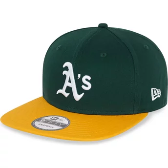 Καπέλο Snapback New Era Flat Brim 9FIFTY Essential Oakland Athletics MLB Πράσινο και Κίτρινο