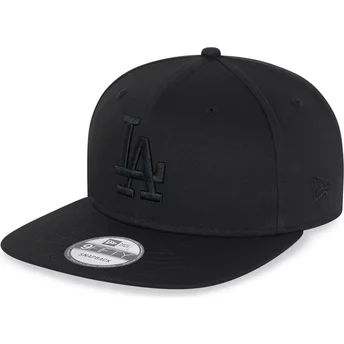 Νέα Εποχή Επίπεδο Περίγραμμα Μαύρο Λογότυπο 9FIFTY Λος Άντζελες Dodgers MLB Μαύρο Καπέλο Snapback