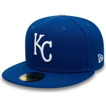 Νέα Εποχή Επίπεδο Χείλος 59FIFTY Αυθεντικό Στο Γήπεδο Kansas City Royals MLB Μπλε Προσαρμοσμένο Καπέλο