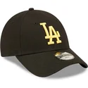 curva-dorado-9forty-league-essential-los-angeles-dodgers-mlb-new-era