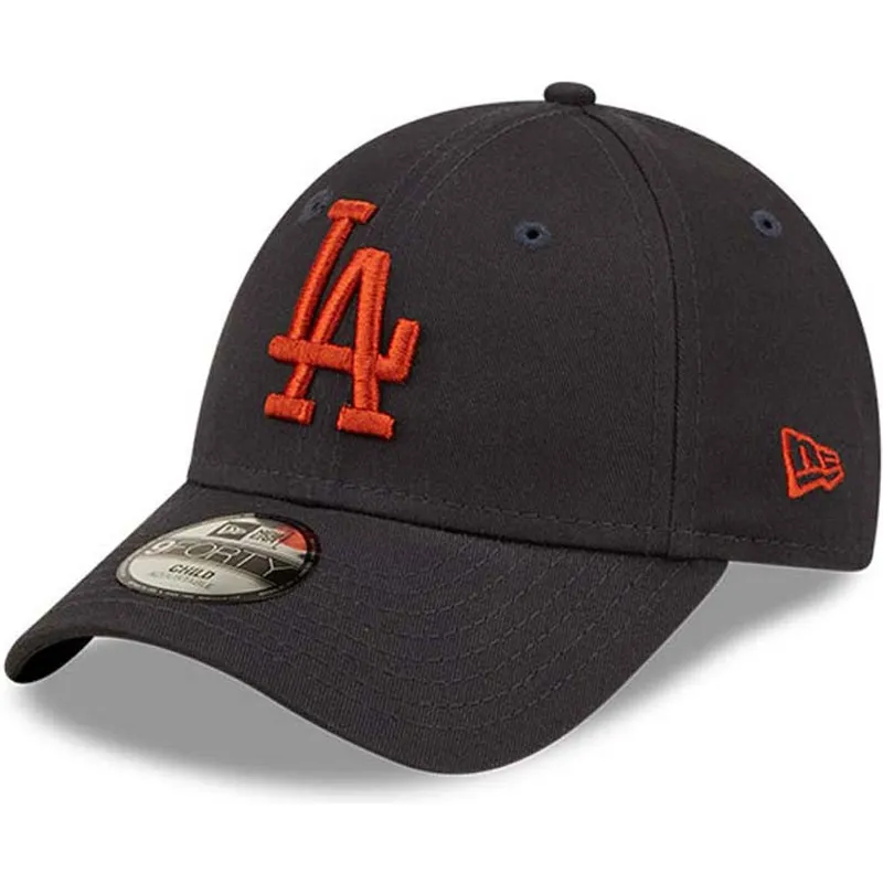 curva-marron-9forty-league-essential-los-angeles-dodgers-mlb-new-era