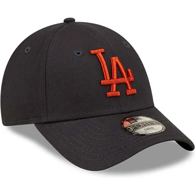 curva-marron-9forty-league-essential-los-angeles-dodgers-mlb-new-era