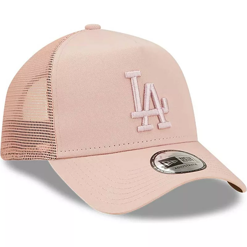 new-era-pink-logo-a-frame-tonal-mesh-los-angeles-dodgers-mlb-pink-trucker-hat