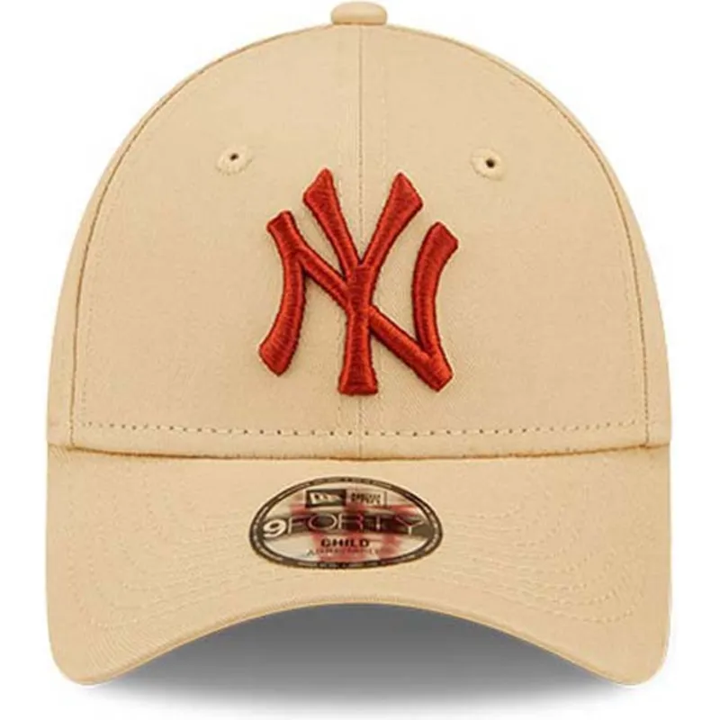 curva-marron-9forty-league-essential-new-york-yankees-mlb-new-era