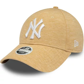 Καπέλο Νέας Εποχής με Κυρτό Γείσο Κοριτσιών 9FORTY Jersey New York Yankees MLB Μπεζ Ρυθμιζόμενο