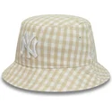 bucket-beige-para-mujer-tapered-gingham-new-era