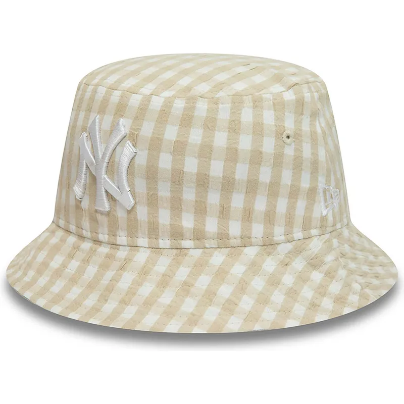 bucket-beige-para-mujer-tapered-gingham-new-era