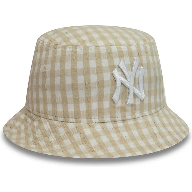 bucket-beige-para-mujer-tapered-gingham-new-era