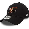 new-era-curved-brim-tasmanian-devil-9forty-looney-tunes-black-adjustable-cap