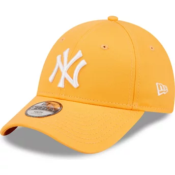 Νέα Εποχή Καμπύλη Μπριμ Νεολαία 9FORTY League Essential New York Yankees MLB Πορτοκαλί Ρυθμιζόμενο Καπέλο
