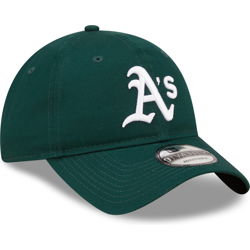 new-era-curved-brim-9twenty-league-essential-oakland-athletics-mlb-green-adjustable-cap
