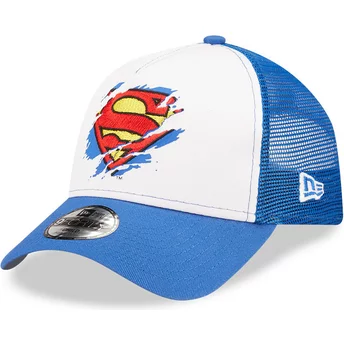 Νέα Εποχή Νεανικό Superman A Frame DC Comics Μπλε και Λευκό Καπέλο Trucker