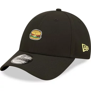 Νέα Εποχή Καμπυλωτό Περίγραμμα Good Burger Good Life 9FORTY Εικονίδιο Φαγητού Μαύρο Ρυθμιζόμενο Καπέλο
