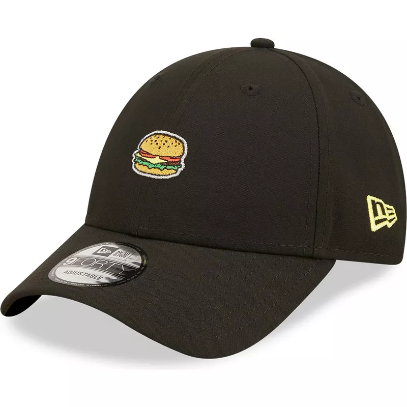 new-era-curved-brim-good-burger-good-life-9forty-food-icon-black-adjustable-cap