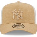 new-era-brown-logo-a-frame-jersey-essential-new-york-yankees-mlb-brown-adjustable-trucker-hat