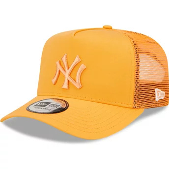 Νέα Εποχή Πορτοκαλί Λογότυπο Κορνίζα Τονικό Δίχτυ Νέας Υόρκης Yankees MLB Πορτοκαλί Καπέλο Οδηγού Φορτηγού