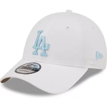 Νέα Εποχή Καμπυλωτή Μπριμ Μπλε Λογότυπο 9FORTY League Essential Λος Άντζελες Dodgers MLB Λευκό Ρυθμιζόμενο Καπέλο