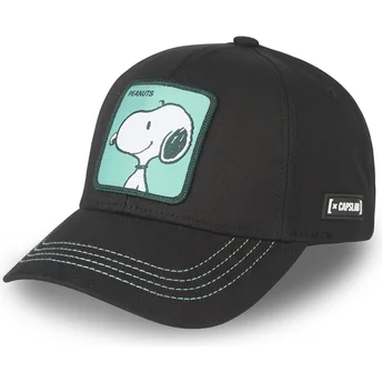 Καπέλο καμπυλωτό μαύρο snapback Snoopy NU1 Peanuts από Capslab