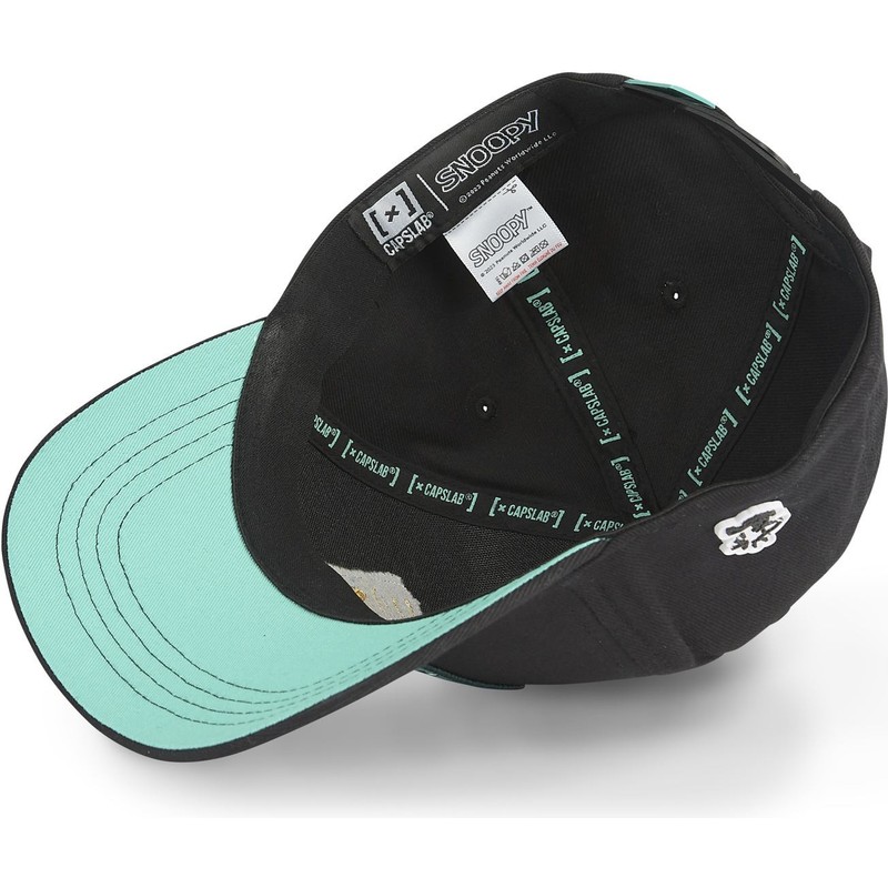 capslab-curved-brim-snoopy-nu1-peanuts-black-snapback-cap