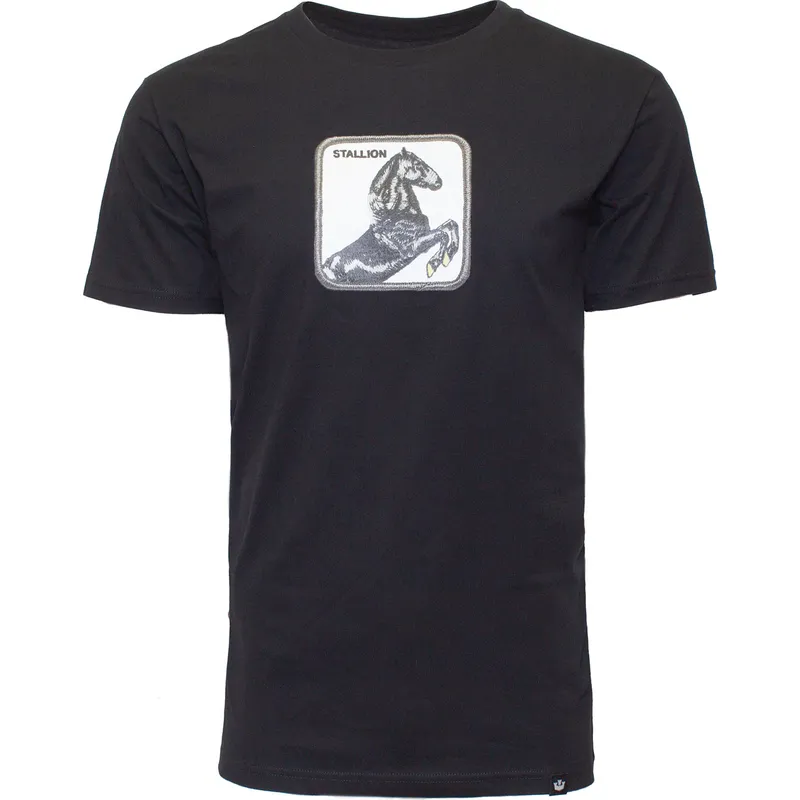 camiseta-manga-corta-negra-caballo-stallion-stud-the-farm-the-farm-goorin-bros