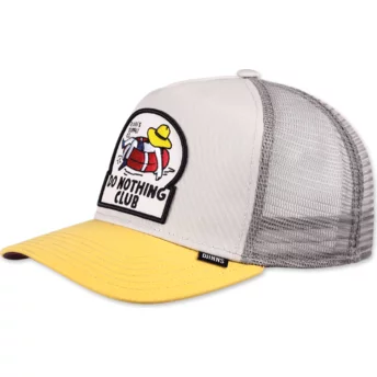Καπέλο Φορτηγατζή Djinns Do Nothing Club HFT DNC New 1.6 Γκρι και Κίτρινο