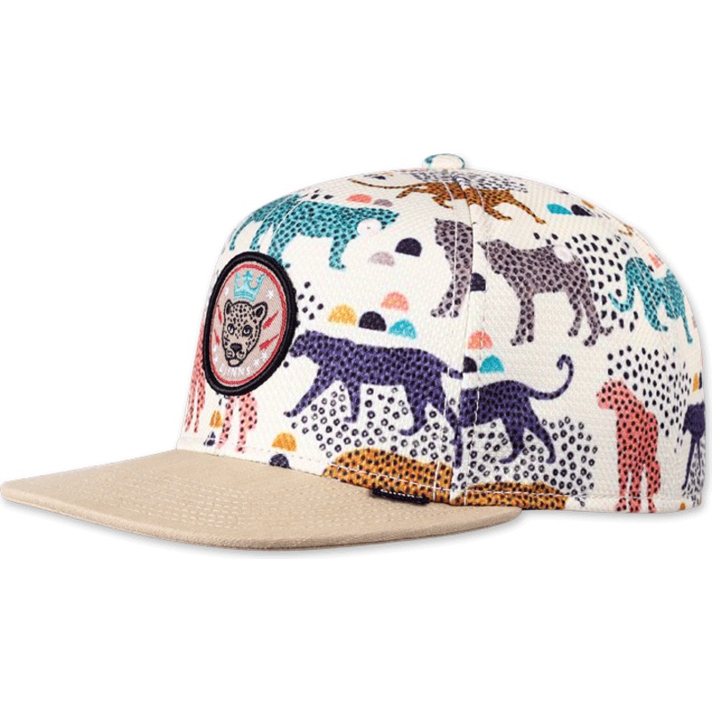 djinns-flat-brim-gepard-linen-beige-snapback-cap