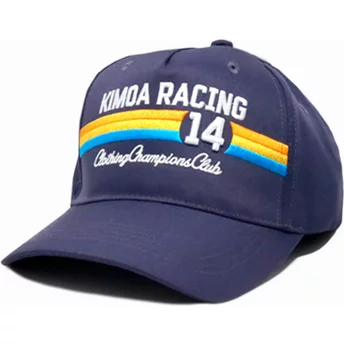 Καπέλο Kimoa με καμπυλωτό γείσο και ρυθμιζόμενο μέγεθος σε μπλε χρώμα, Racing 14 Navy Blue