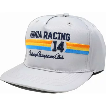 Καπέλο Kimoa Flat Brim Racing 14 Γκρι Ρυθμιζόμενο