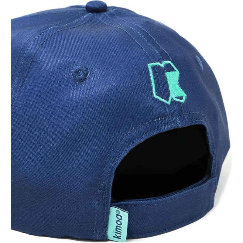 kimoa-curved-brim-minimal-navy-blue-adjustable-cap