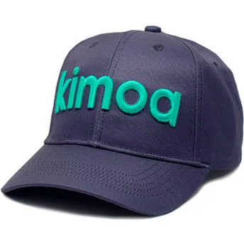 Καπέλο Kimoa με καμπύλη γείσο και λογότυπο σε ναυτικό μπλε χρώμα με ρυθμιζόμενο κούμπωμα