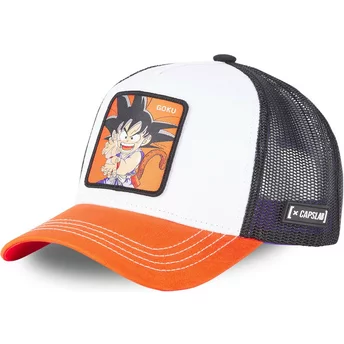 Όνομα προϊόντος: Καπέλο Φορτηγατζή Capslab Kid Son Goku DB3 GOK2 Dragon Ball Λευκό, Μαύρο και Πορτοκαλί