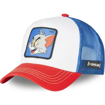 Καπέλο φορτηγατζή Capslab Tom TO8 Looney Tunes Λευκό, Μπλε και Κόκκινο
