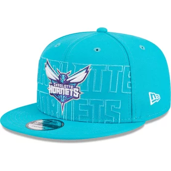 Νέα Εποχή Επίπεδο Περίγραμμα 9FIFTY Draft Edition 2023 Charlotte Hornets NBA Μπλε Snapback Καπέλο