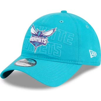 Νέα Εποχή Καμπύλη Περίμετρος 9TWENTY Draft Edition 2023 Charlotte Hornets NBA Μπλε Ρυθμιζόμενο Καπέλο