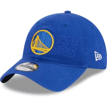 Νέα Εποχή Καμπυλωτό Πλαϊνό 9TWENTY Draft Edition 2023 Golden State Warriors NBA Μπλε Ρυθμιζόμενο Καπέλο