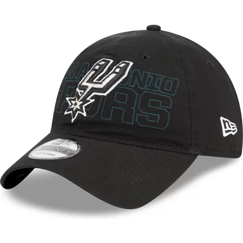Νέα Εποχή Καμπύλη Μπριμ 9TWENTY Draft Edition 2023 San Antonio Spurs NBA Μαύρο Ρυθμιζόμενο Καπέλο