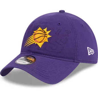 Καπέλο New Era Curved Brim 9TWENTY Draft Edition 2023 Phoenix Suns NBA με ρυθμιζόμενη εφαρμογή σε Μωβ χρώμα