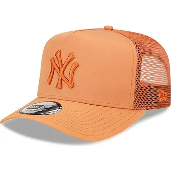 Καφέ Καπέλο Φορτηγατζή της New Era με Λογότυπο Α Frame Tech Ripstop των Νέα Υόρκη Γιάνκις MLB