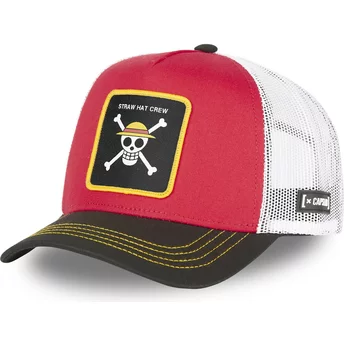Προϊόν: Καπέλο Φορτηγατζήδων Capslab Straw Hat Pirates ONE2 One Piece, Κόκκινο, Λευκό και Μαύρο