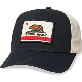 Καπέλο τράκερ μαύρο και άσπρο snapback California Bear Valin της American Needle