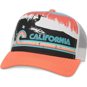 Αμερικανική Βελόνα Καλιφόρνια Riptide Valin Πορτοκαλί Snapback Trucker Καπέλο