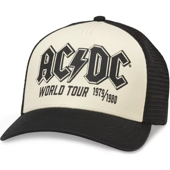 Αμερικανική Βελόνα AC/DC World Tour Sinclair Μπεζ και Μαύρο Snapback Trucker Καπέλο