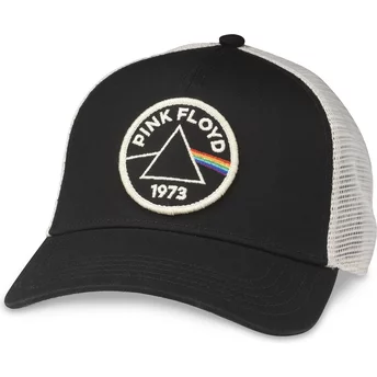 Αμερικανική Βελόνα Pink Floyd 1973 Valin Μαύρο και Λευκό Snapback Καπέλο Οδηγού Φορτηγού
