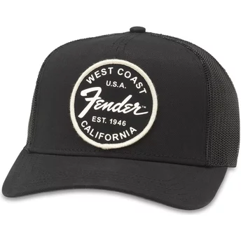 Αμερικανική Βελόνα Fender Valin Μαύρο Snapback Καπέλο Οδηγού Φορτηγού