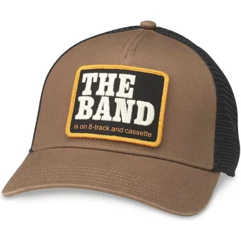 Αμερικανική βελόνα το καπέλο του οδηγού με κούμπωμα Valin καφέ και μαύρο της μπάντας
