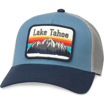 Αμερικανική βελόνα λίμνης Tahoe Valin μπλε καπέλο νταλίκας με κούμπωμα