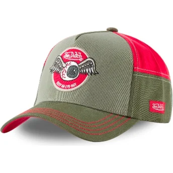 Von Dutch AVIN GRE Green and Red Trucker Hat